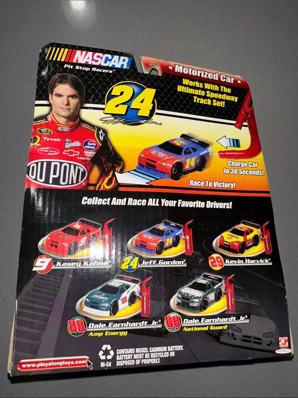 Jeff Gordon NASCAR Pit Stop Racers Toy Car - Red/Blue